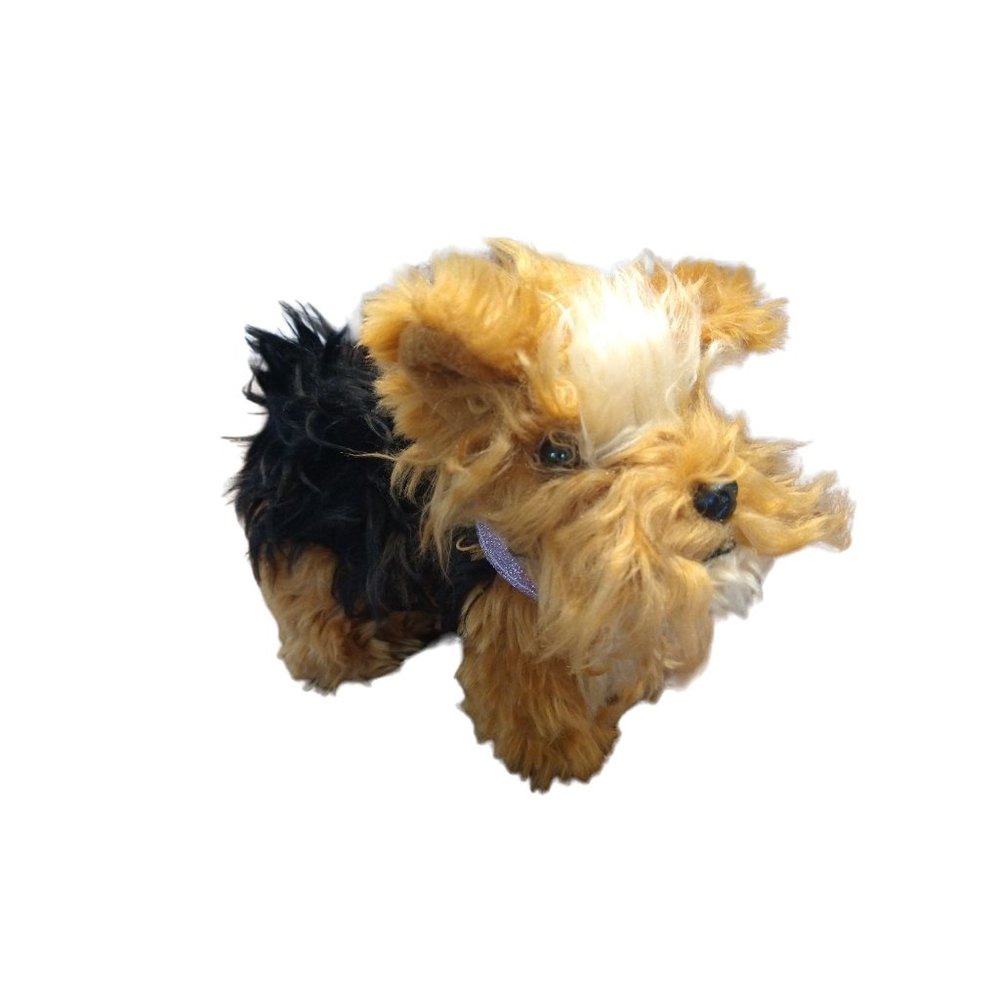 Our Generation Pet Dog Plush with Posable Legs Glitter Collar Yorkshire Terrier
